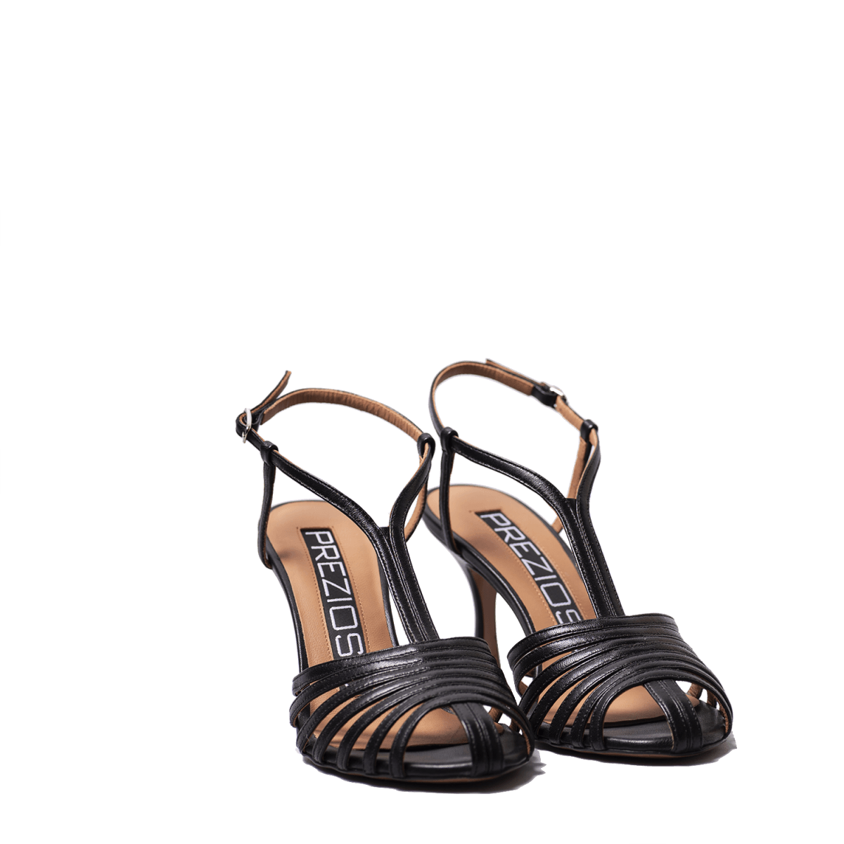 Sandalo Prezioso Nappa Nero Cinturino - Prezioso - Calzature Savorè