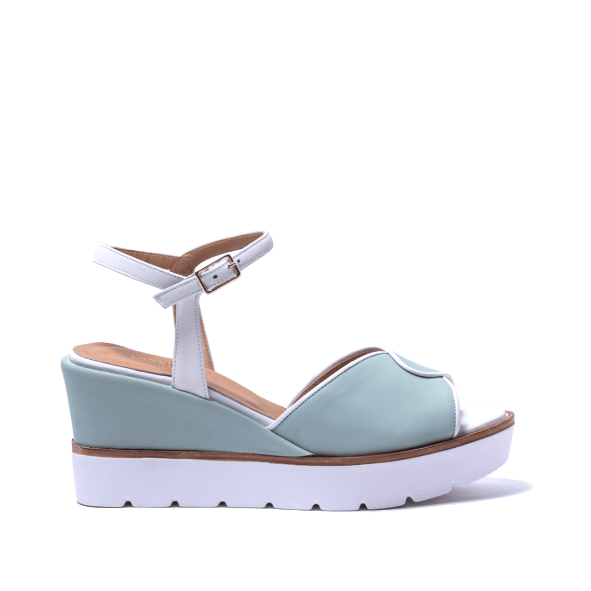 Sandalo Vitulli & Co. Nappa Azzurro/Bianco - Vitulli & Co. - Calzature Savorè