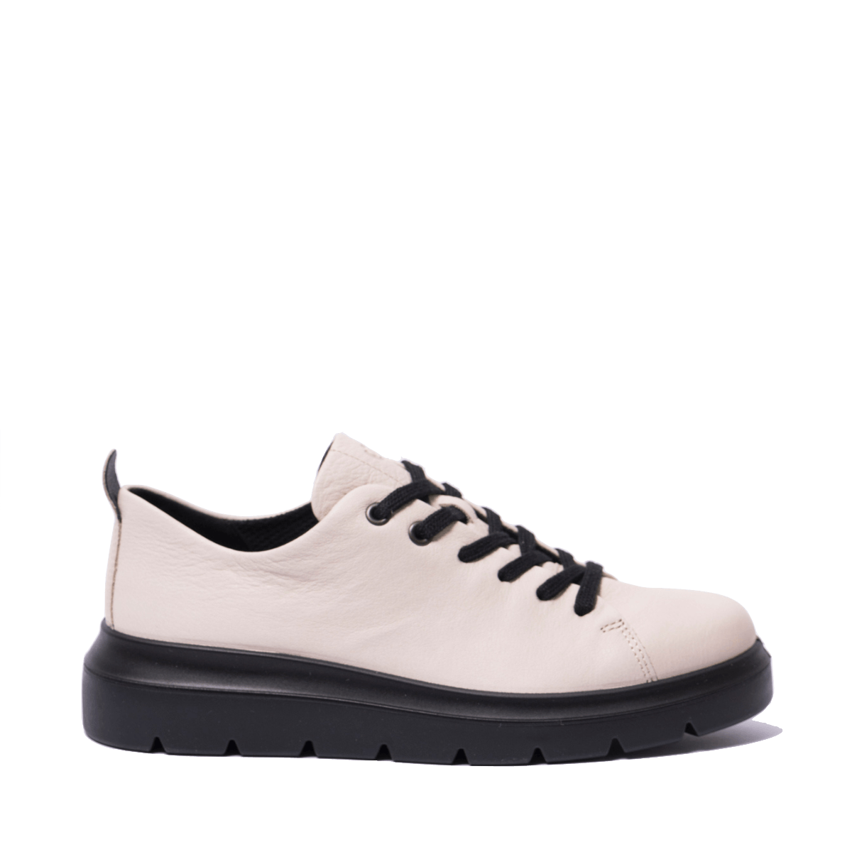 Scarpa Allacciata Ecco Pelle Limestone-Calcaire - Ecco - Calzature Savorè