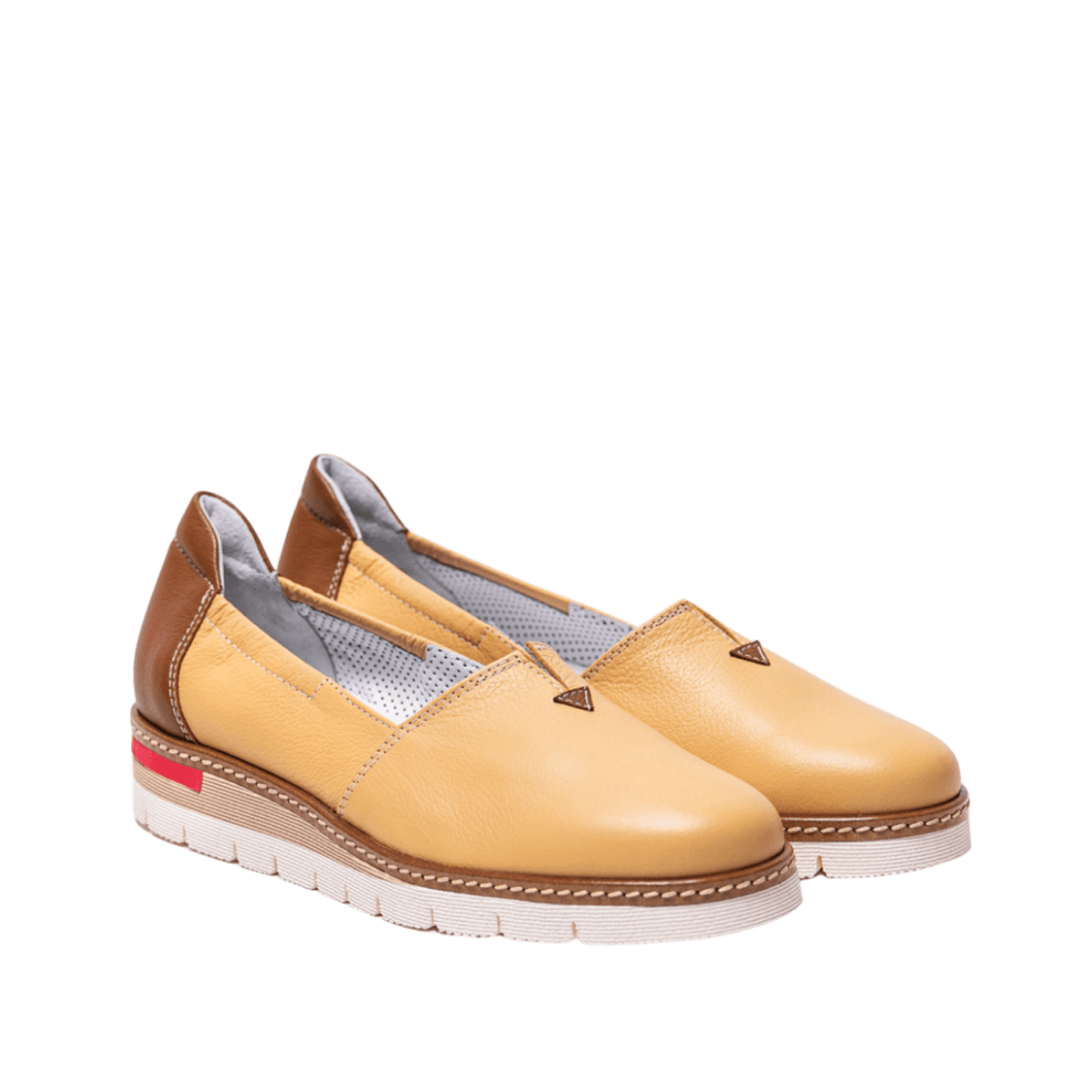 Slip-on Alfredo Giantin Pelle Banana/Cuoio - Alfredo Giantin - Calzature Savorè