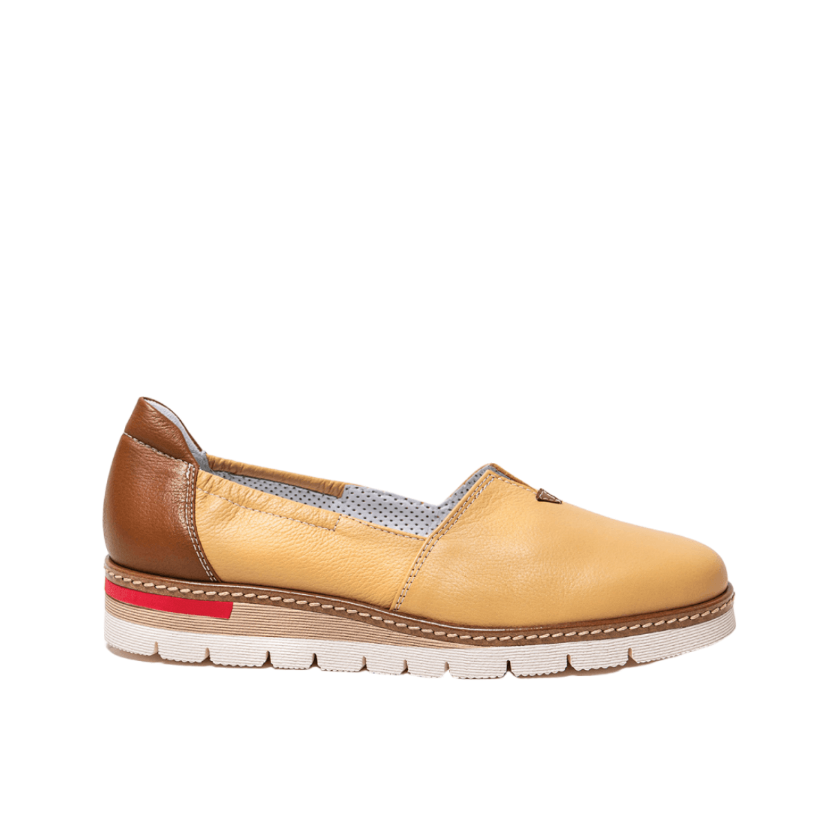 Slip-on Alfredo Giantin Pelle Banana/Cuoio - Alfredo Giantin - Calzature Savorè