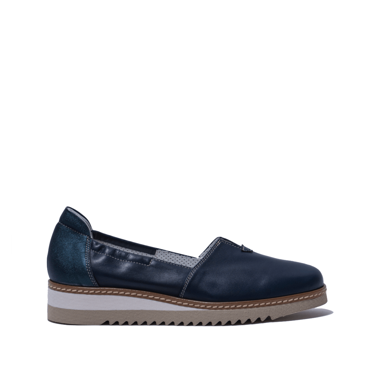 Slip-On Alfredo Giantin Pelle Savana-Safron Blu - Alfredo Giantin - Calzature Savorè