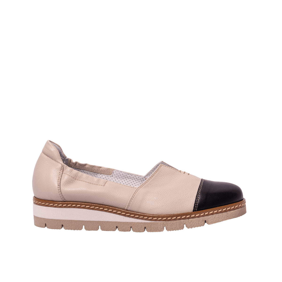 Slip-On Alfredo Giantin Pony Crema-Nero - Alfredo Giantin - Calzature Savorè