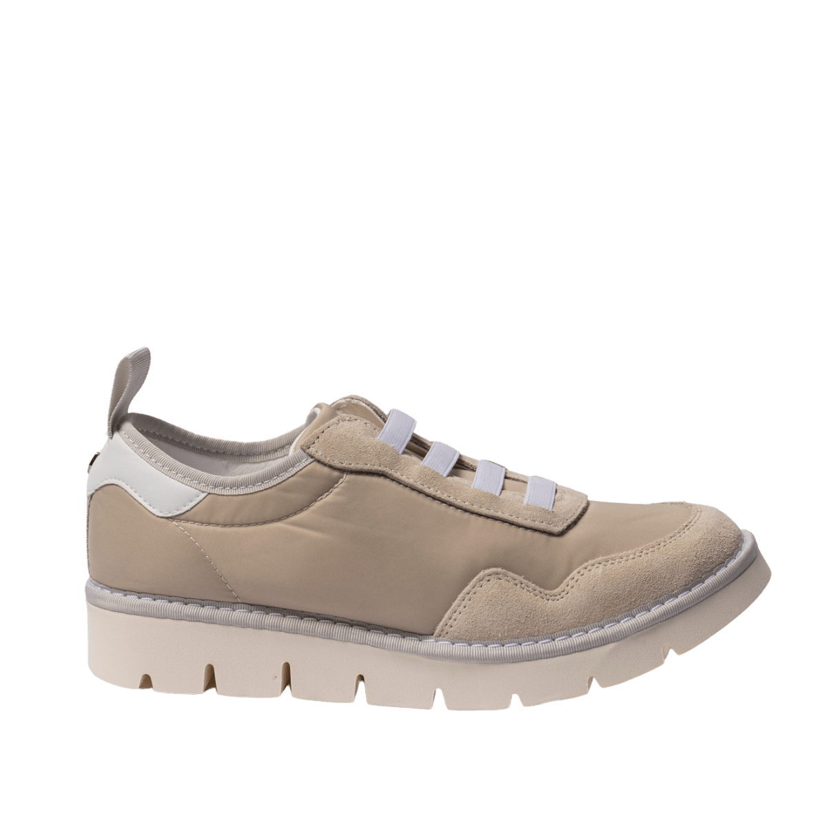 Slip-On Pànchic Nylon e Camoscio Light Grey - Pànchic - Calzature Savorè