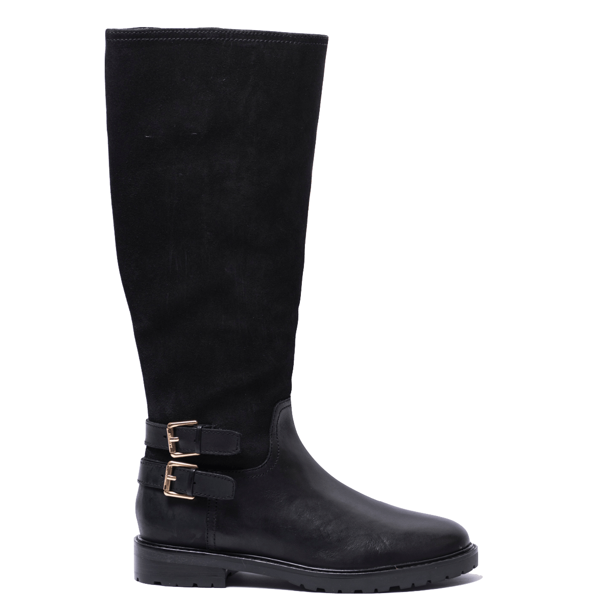 Stivale Polo Ralph Lauren Emelie Pelle e Camoscio Black - Polo Ralph Lauren - Calzature Savorè