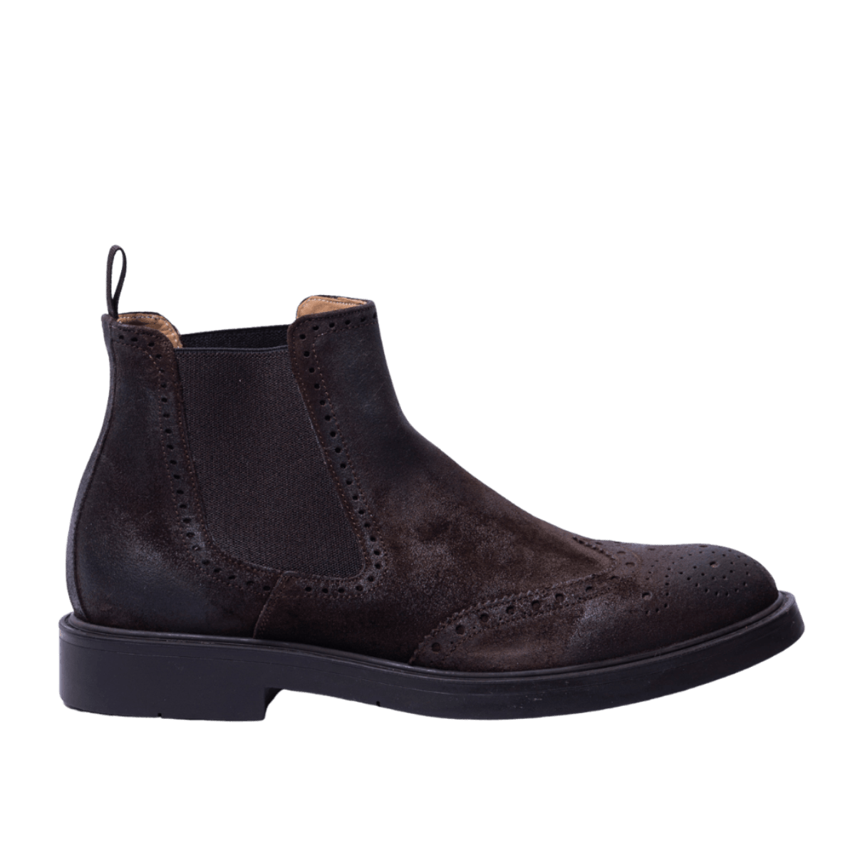 Stivaletto Beatles Brecos Camoscio Coda Di Rondine Marrone - Brecos - Calzature Savorè