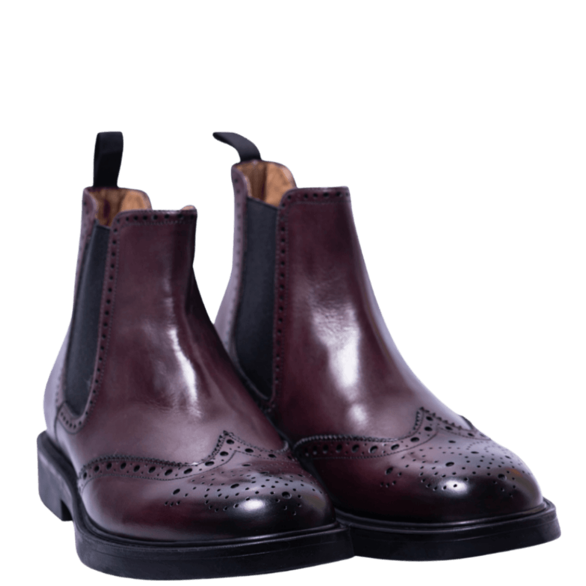 Stivaletto Beatles Brecos Pelle Coda Di Rondine Bordeaux - Brecos - Calzature Savorè