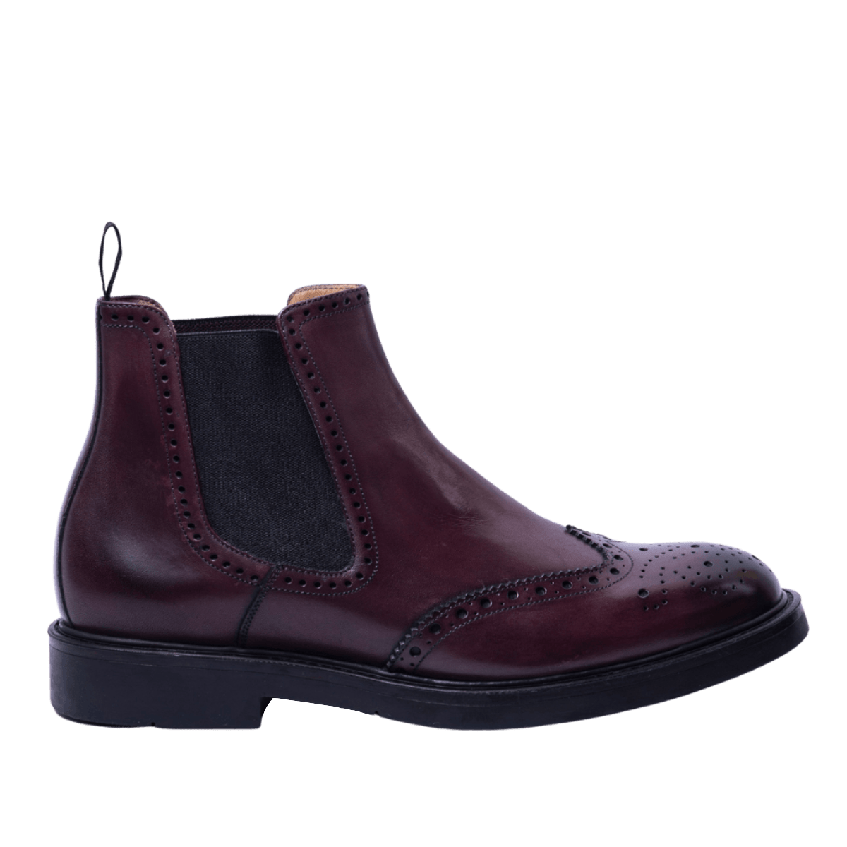 Stivaletto Beatles Brecos Pelle Coda Di Rondine Bordeaux - Brecos - Calzature Savorè
