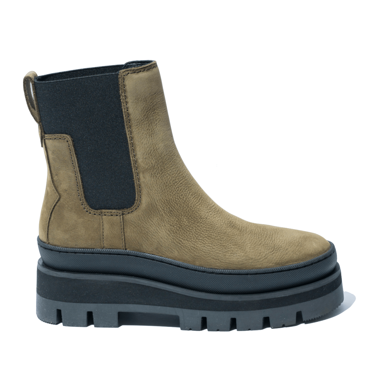 Stivaletto Beatles Clark's Orianna2 Top Nabuck Dark Olive - Clark's - Calzature Savorè