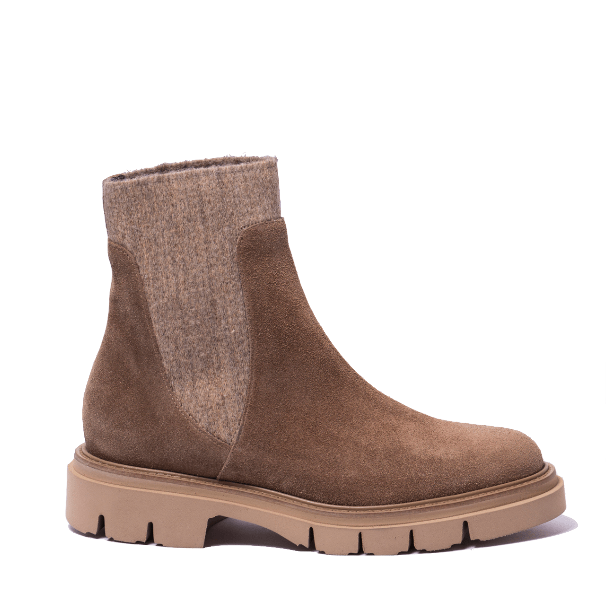 Stivaletto Beatles Luca Grossi Sensory Camoscio Farro Elastici Lana Cotta - Luca Grossi - Calzature Savorè