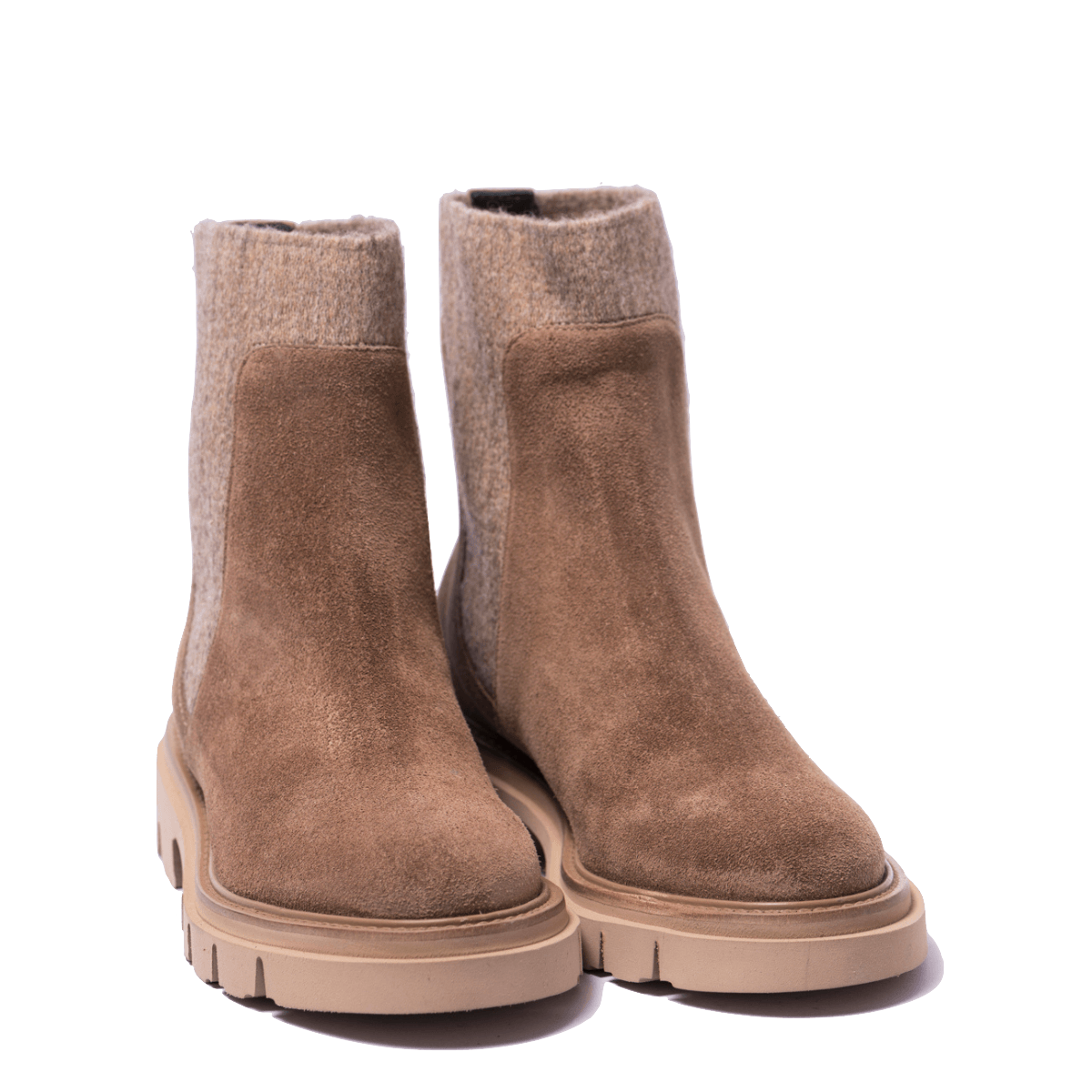 Stivaletto Beatles Luca Grossi Sensory Camoscio Farro Elastici Lana Cotta - Luca Grossi - Calzature Savorè