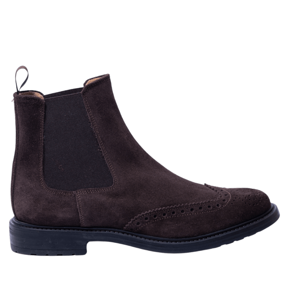 Stivaletto Beatles Saxone Camoscio Coda Di Rondine Testa Di Moro - Saxone - Calzature Savorè