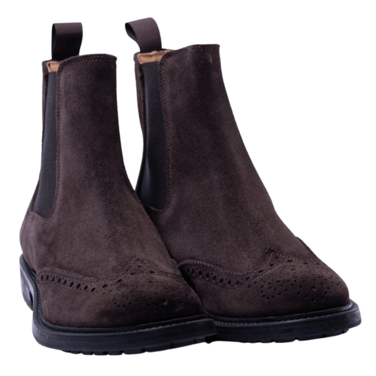 Stivaletto Beatles Saxone Camoscio Coda Di Rondine Testa Di Moro - Saxone - Calzature Savorè