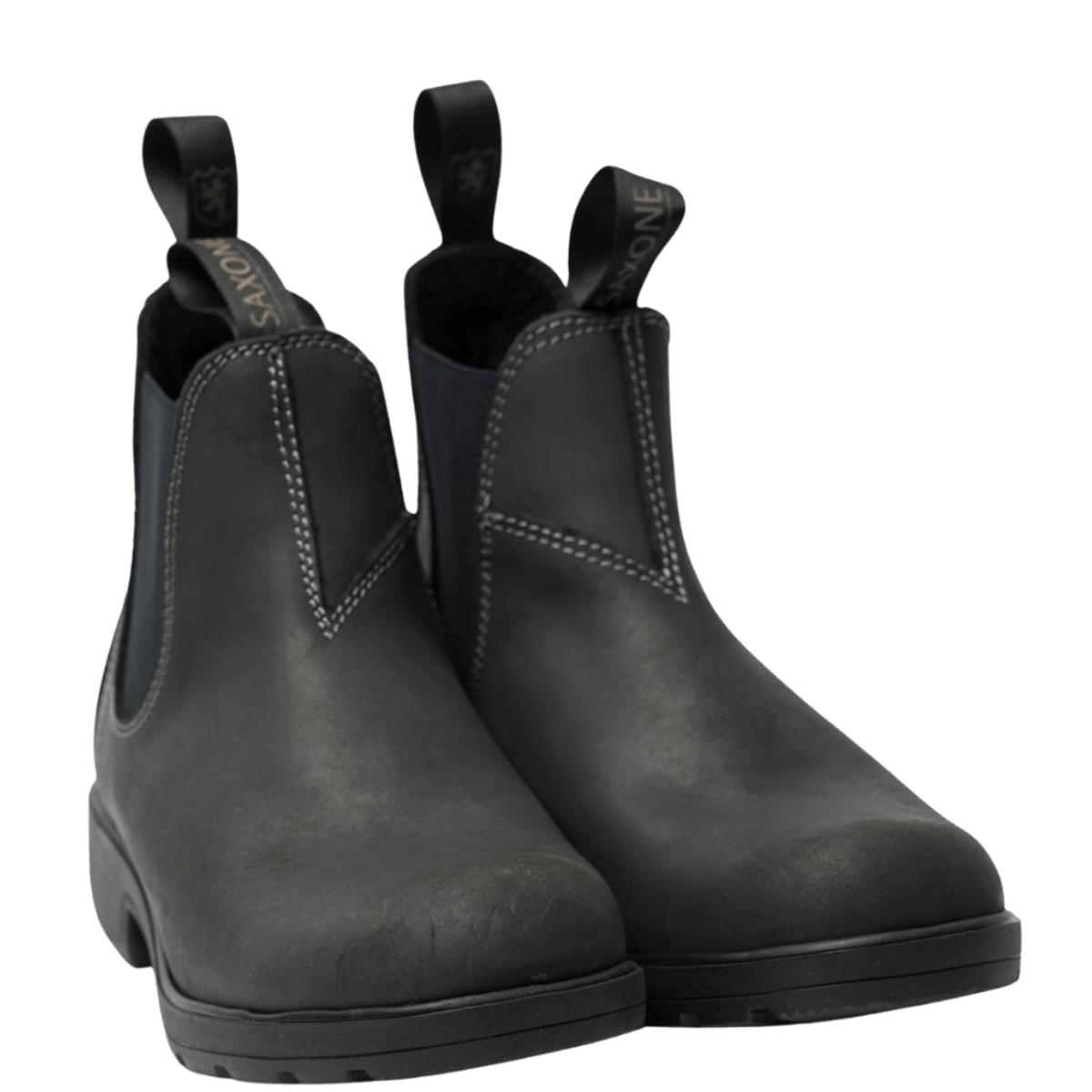 Stivaletto Beatles Saxone Pelle Ingrassata Grigio-Blu Man - Saxone - Calzature Savorè