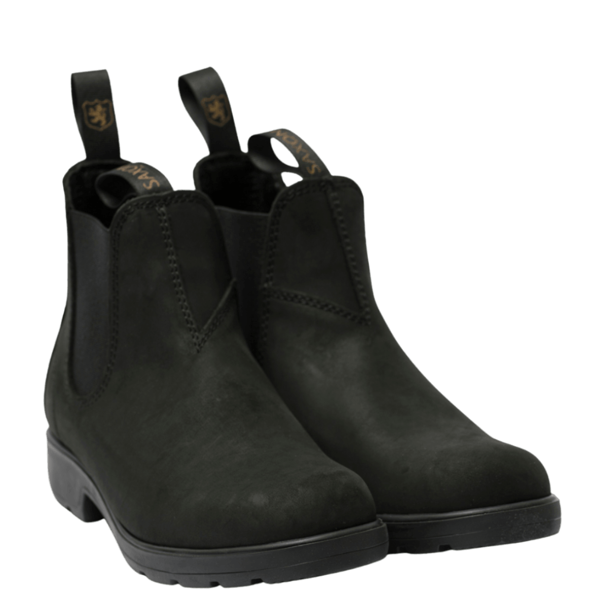 Stivaletto Beatles Saxone Pelle Ingrassata Nero-Nero Man - Saxone - Calzature Savorè