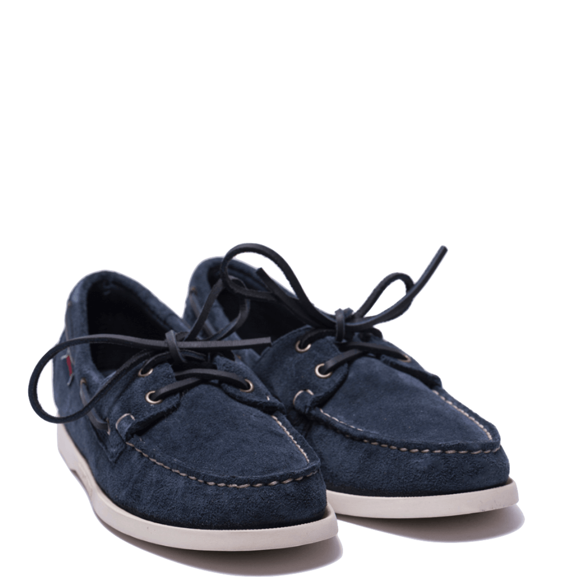 Vela Docksides Sebago Portland Flesh Out Suede Blue Navy - Sebago - Calzature Savorè