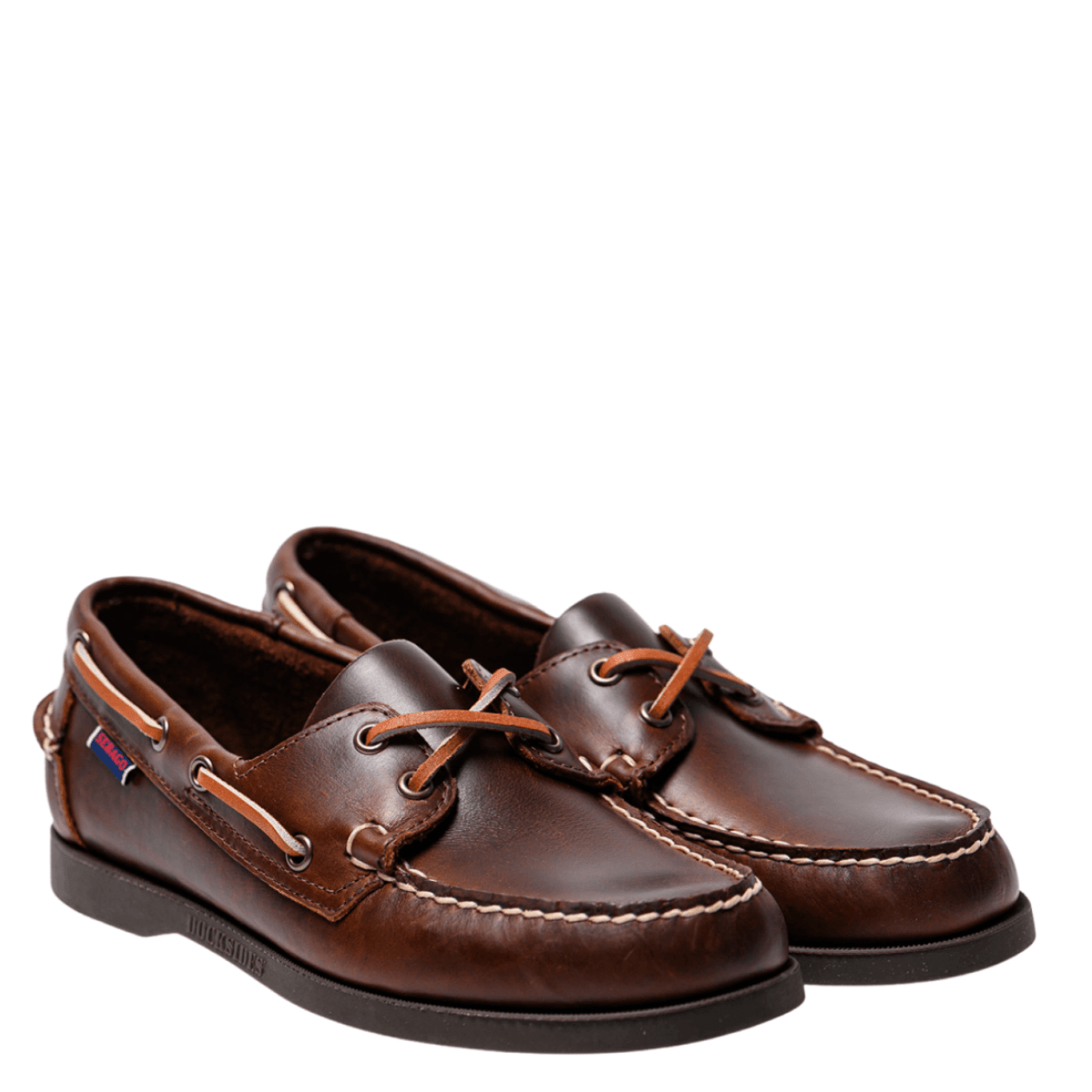 Vela Docksides Sebago Portland Waxed Brown Leather - Sebago - Calzature Savorè