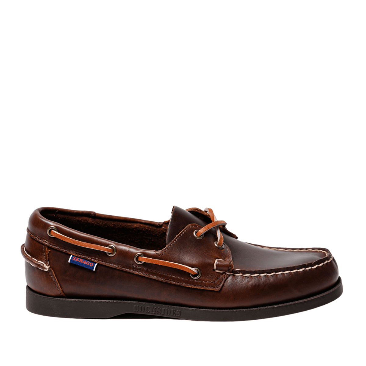 Vela Docksides Sebago Portland Waxed Brown Leather - Sebago - Calzature Savorè
