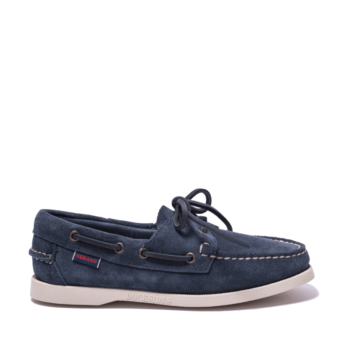 Vela Portland Flesh Out Sebago Camoscio Blue Navy Woman - Sebago - Calzature Savorè