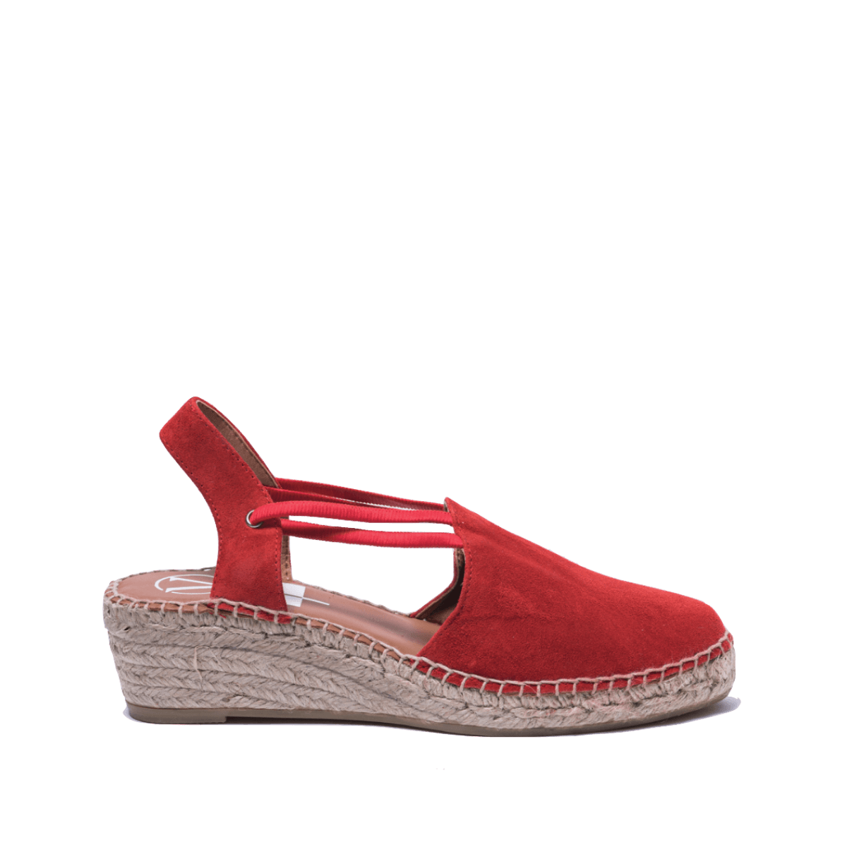 Zeppa in Corda Bassa Camoscio Rosso - Viguera - Calzature Savorè