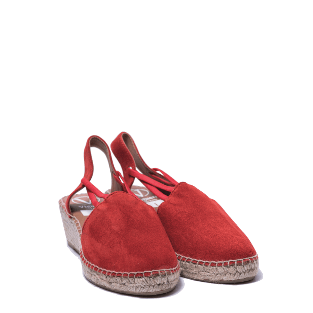 Zeppa in Corda Bassa Camoscio Rosso - Viguera - Calzature Savorè