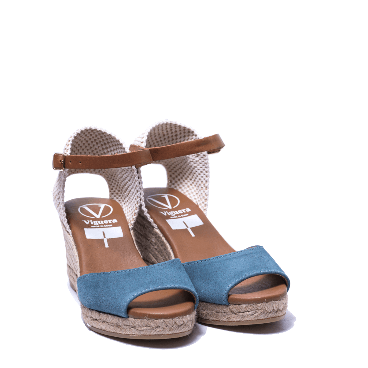 Zeppa in Corda Viguera Apertura in Punta Camoscio Jeans - Viguera - Calzature Savorè