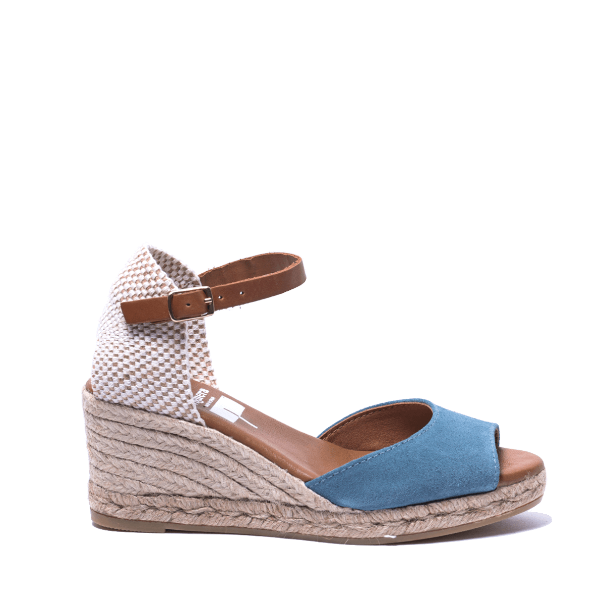 Zeppa in Corda Viguera Apertura in Punta Camoscio Jeans - Viguera - Calzature Savorè