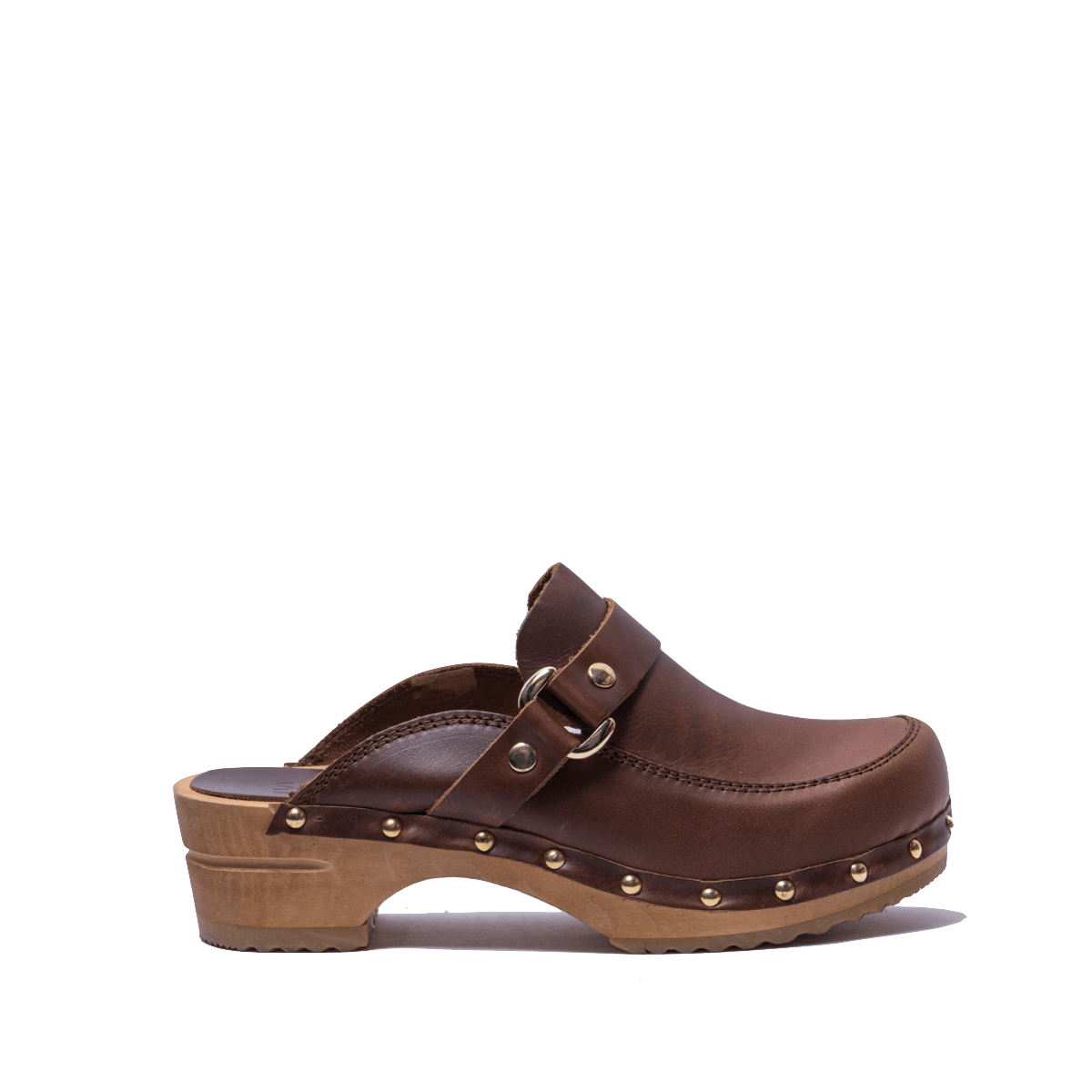 Zoccolo Sanita Fibbia Lillen Open Leather Brown - Sanita - Calzature Savorè