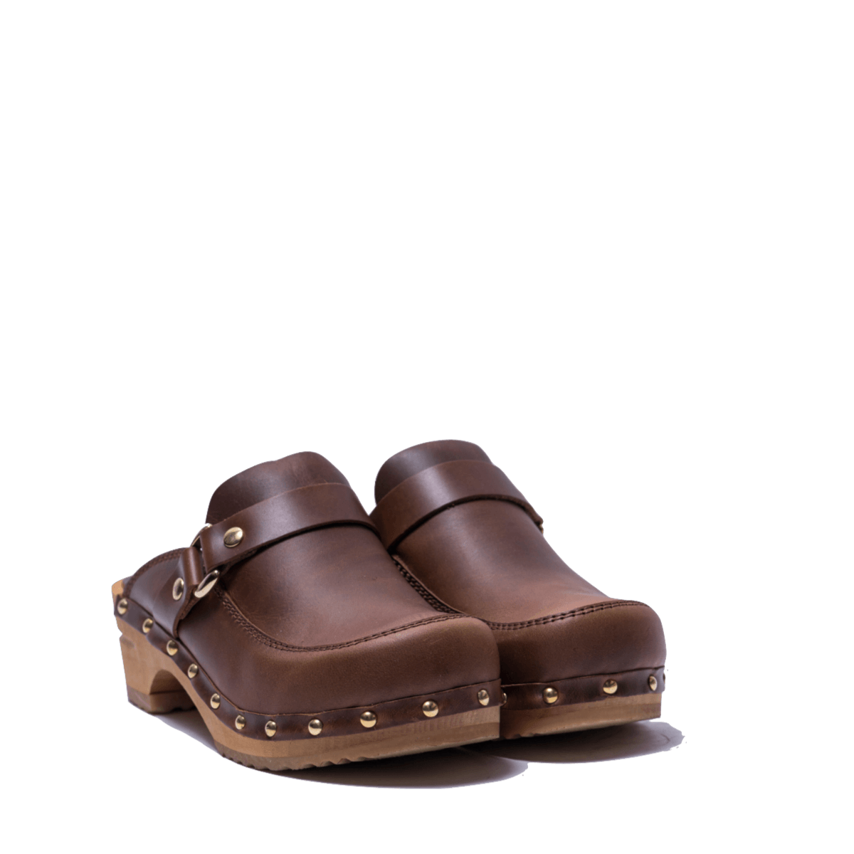Zoccolo Sanita Fibbia Lillen Open Leather Brown - Sanita - Calzature Savorè