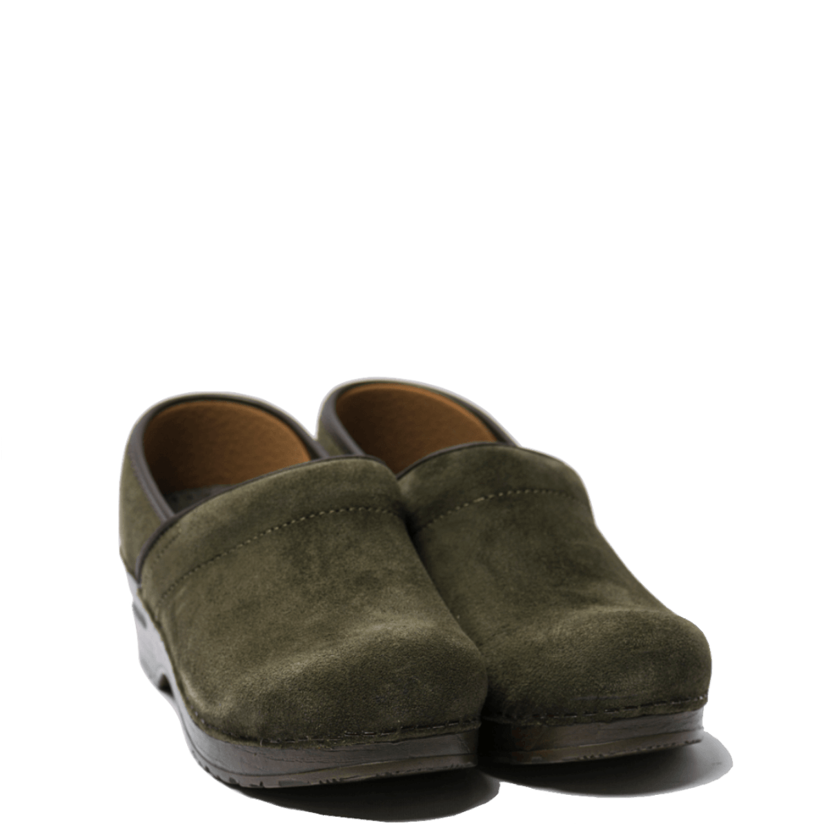 Zoccolo Sanita Original Prof. Vaiana Camoscio Olive - Calzature Savorè - Calzature Savorè