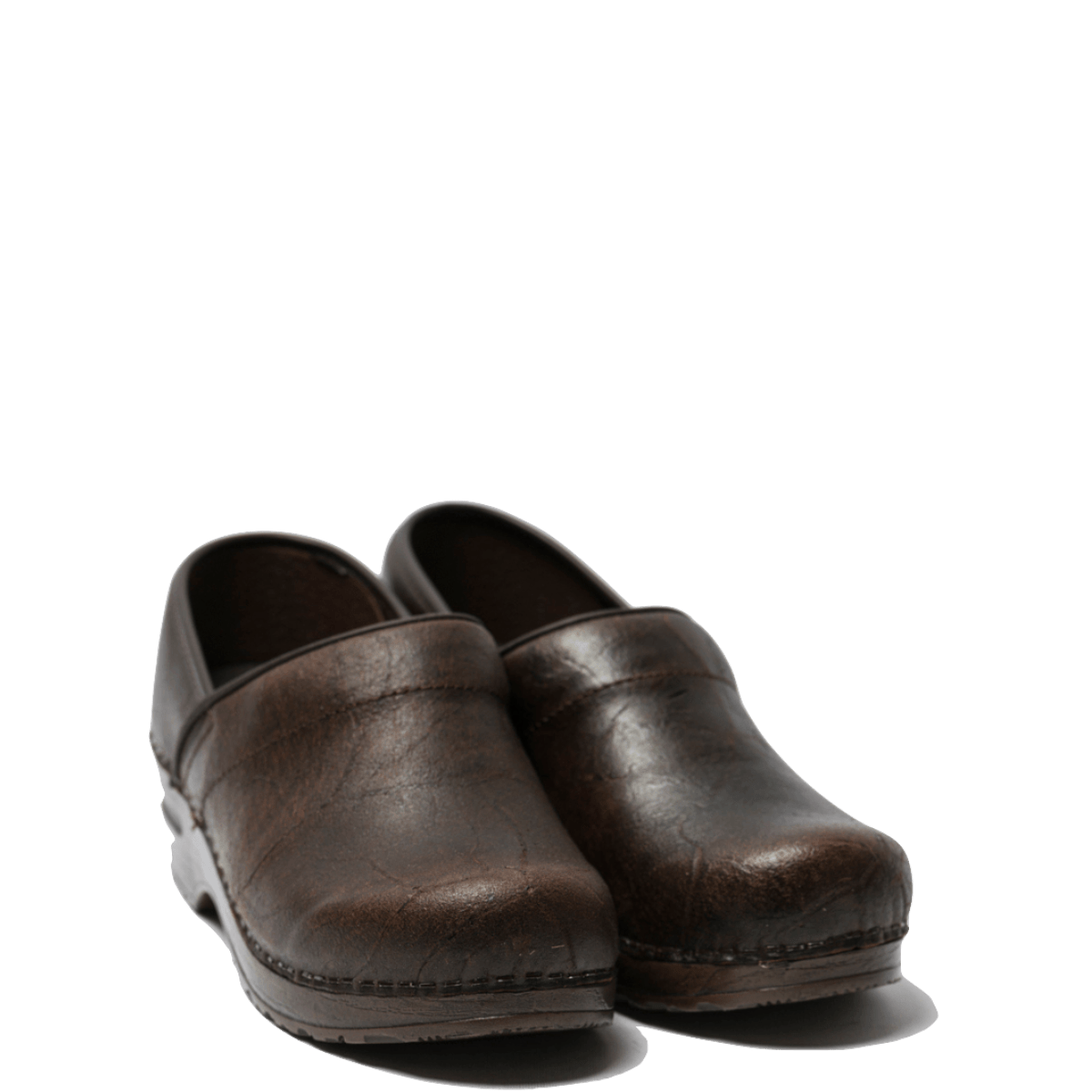 Zoccolo Sanita Original - Prof. Vinnan Pull Up Leather Antique Brown - Sanita - Calzature Savorè