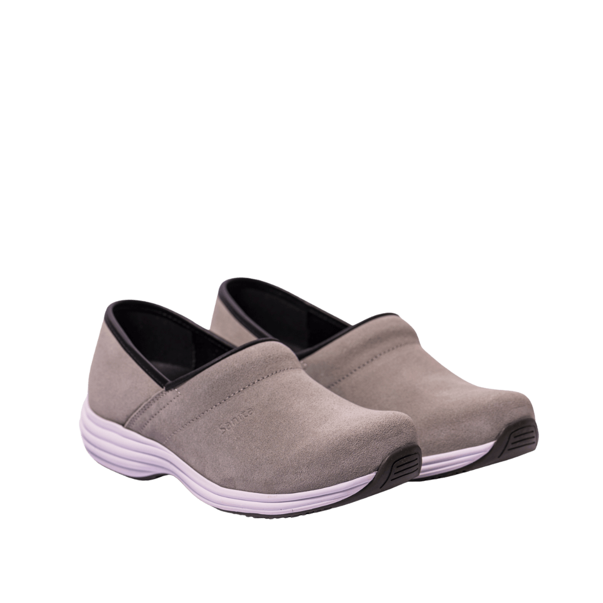 Zoccolo Sanita Wave Itak Closed Camoscio Grigio - sanita - Calzature Savorè