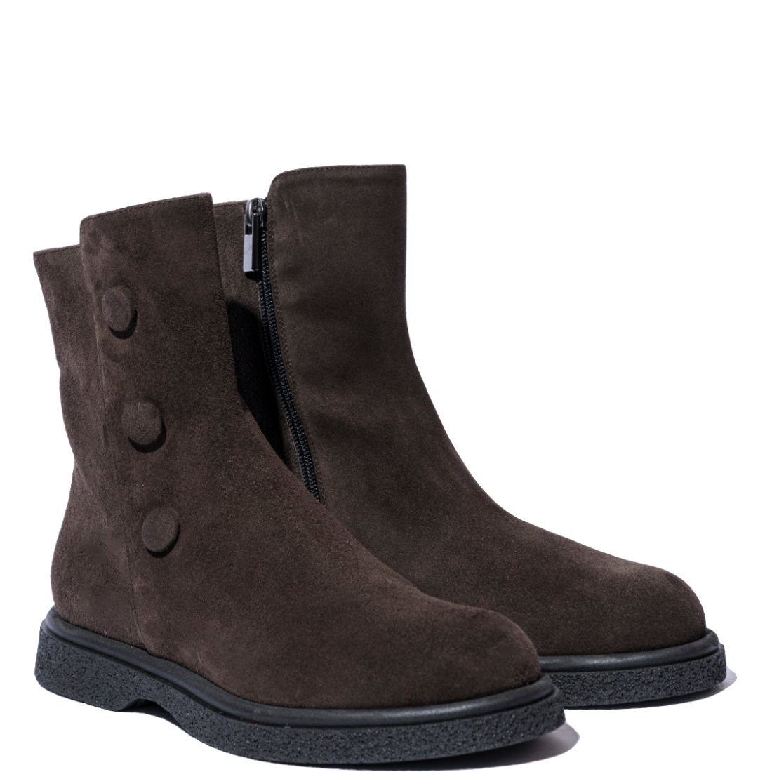 Stivaletto-La-Sellerie-Bottoni-Camoscio-Caffè-1