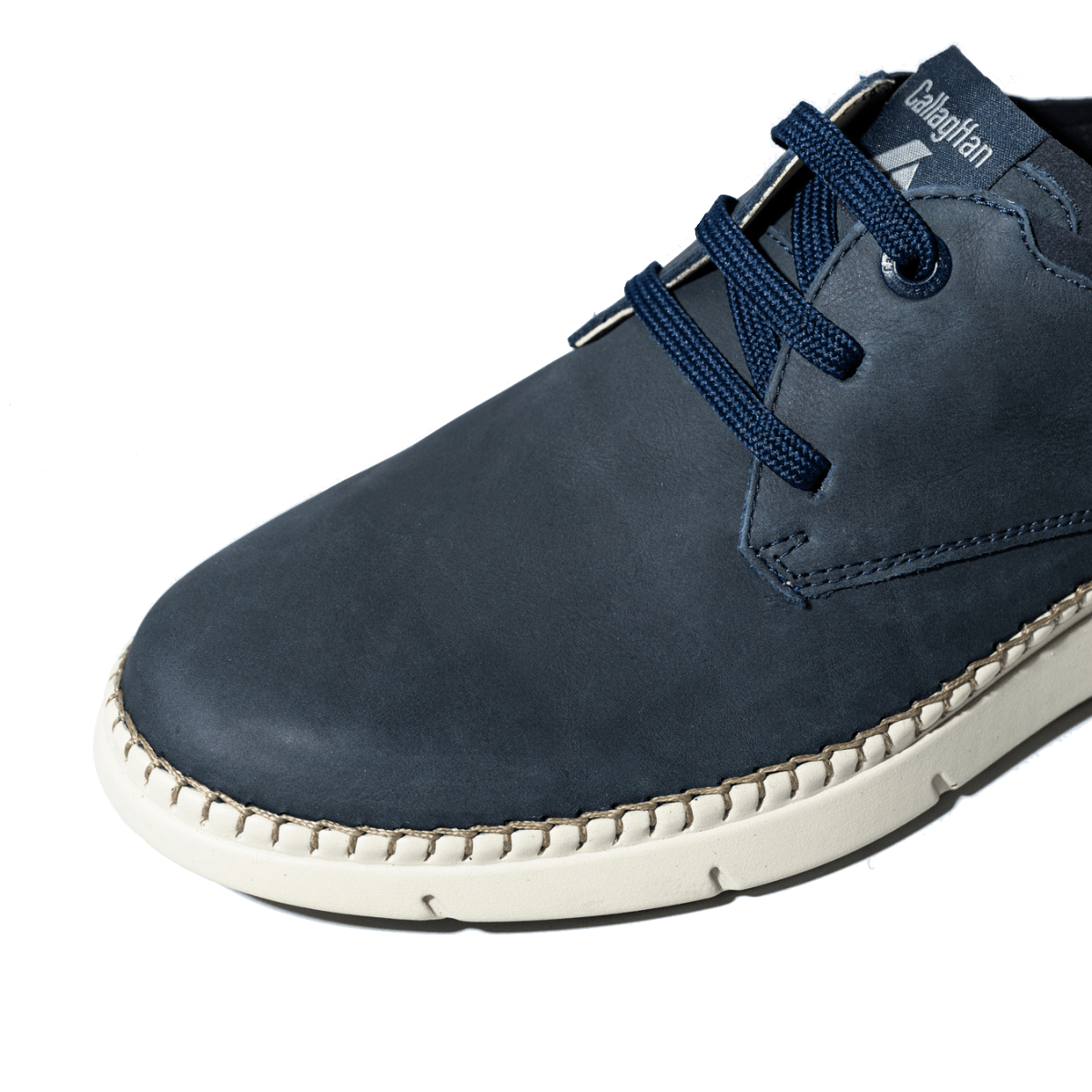 Allacciata Callaghan Circolare Pelle Nabuck Blu - Callaghan - Calzature Savorè