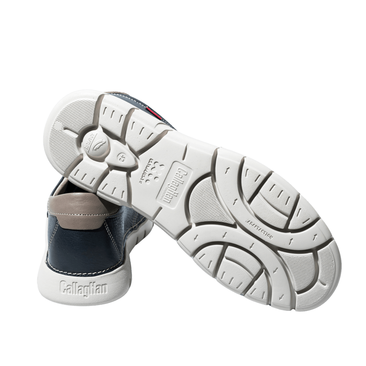 Allacciata Callaghan Pelle Grain Flexible Blu