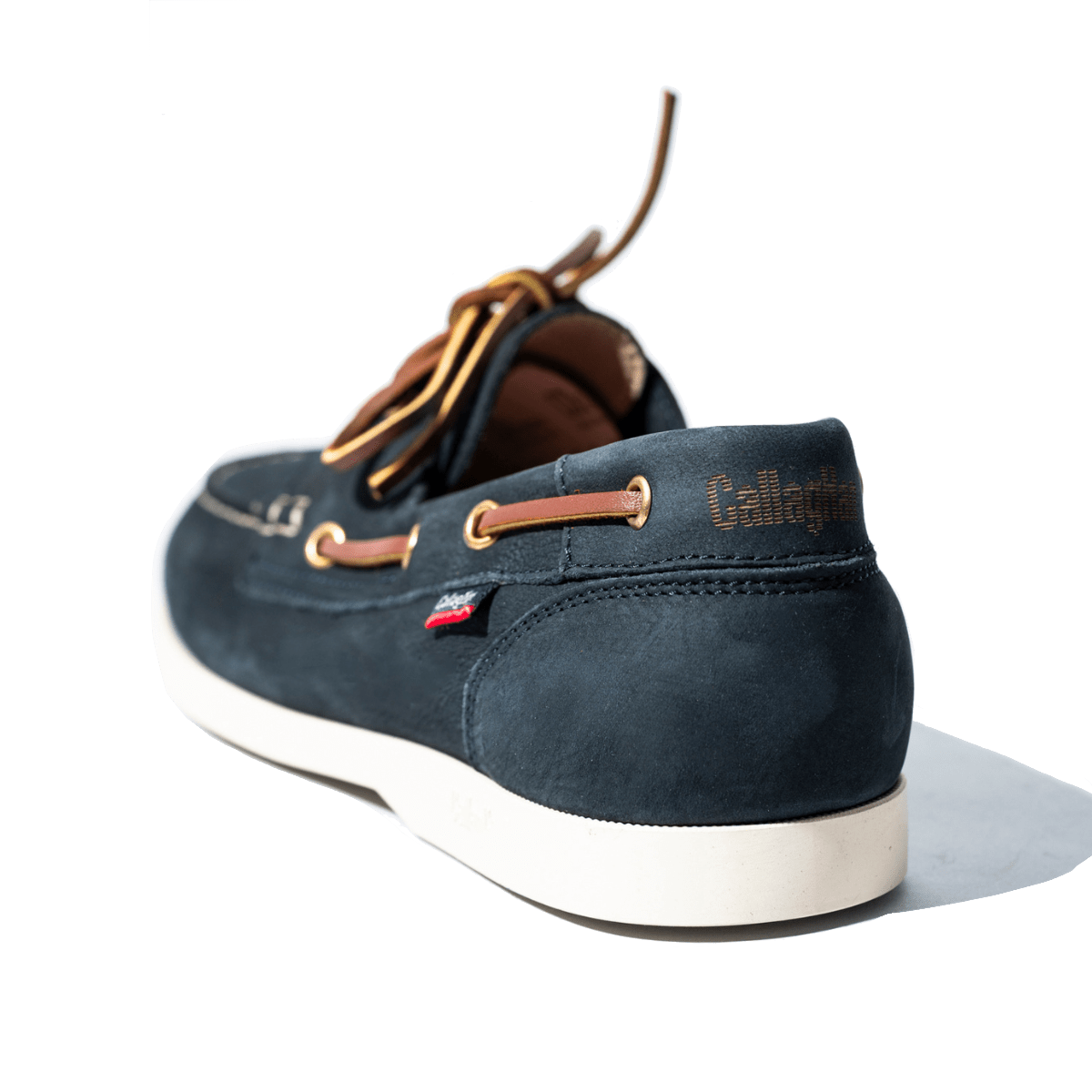 Allacciata Callaghan Vela Yacht Pelle Nabuck Blu - Callaghan - Calzature Savorè