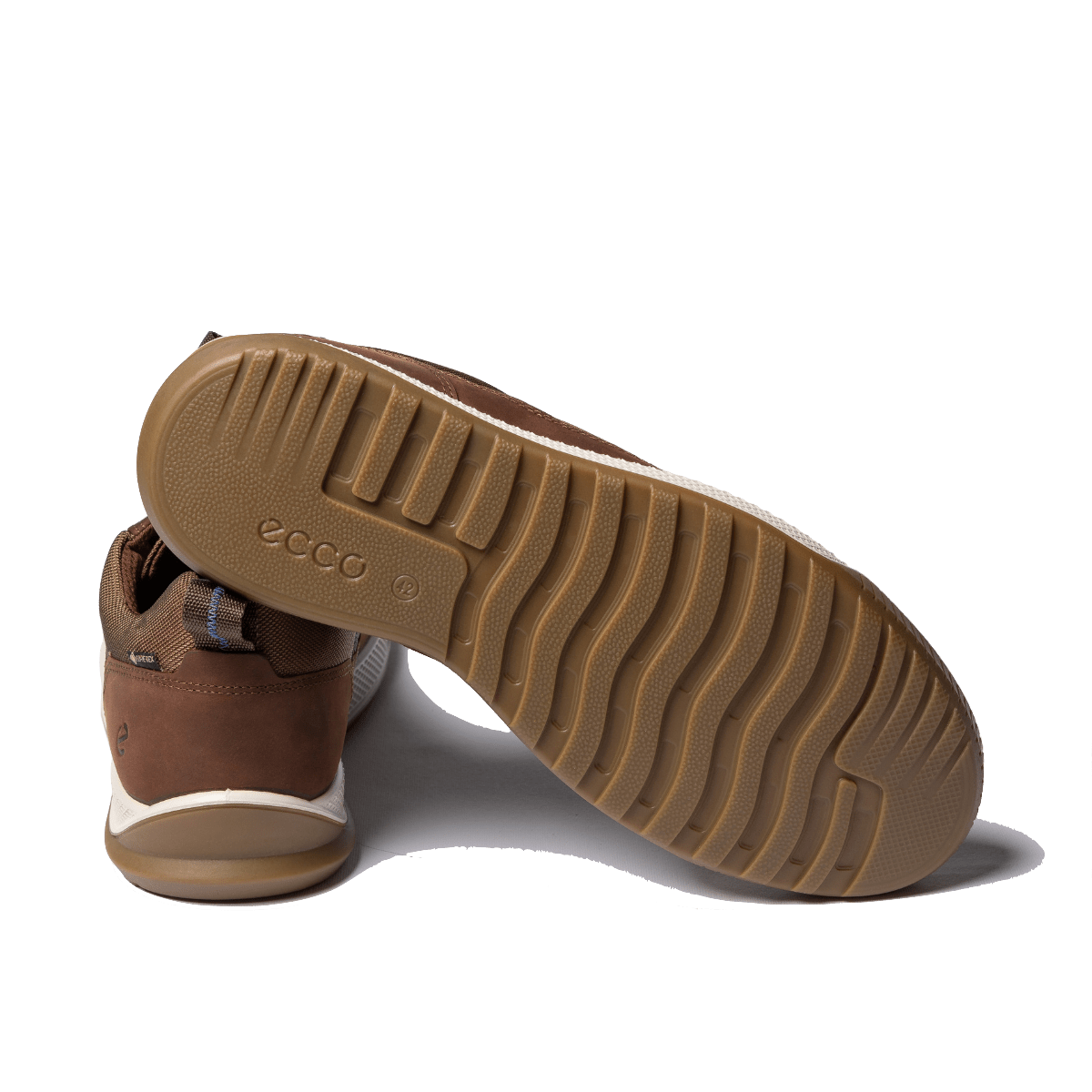 Allacciata Ecco Byway Tred Tessuto Tecnico e Pelle Goretex Cocoa Brown - Ecco - Calzature Savorè