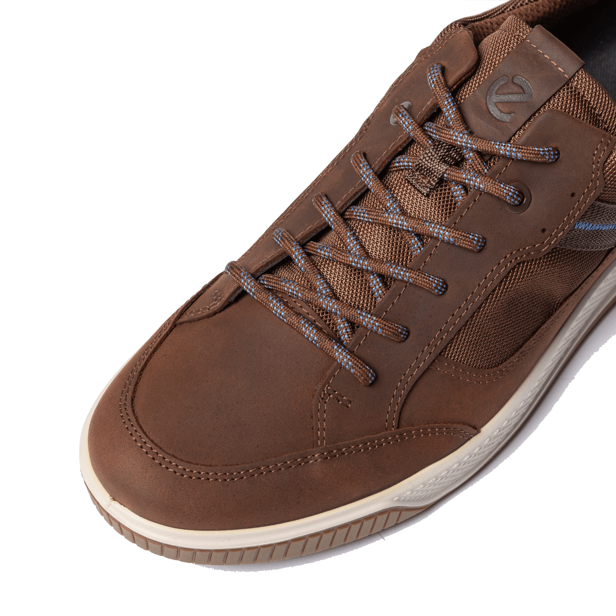 Allacciata Ecco Byway Tred Tessuto Tecnico e Pelle Goretex Cocoa Brown - Ecco - Calzature Savorè