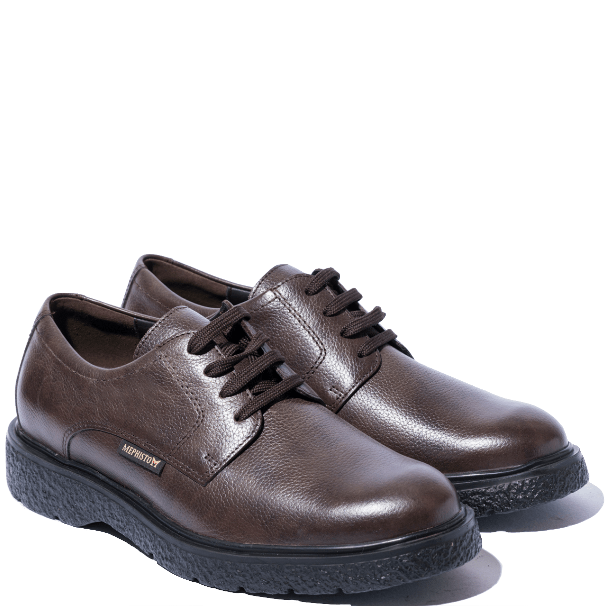 Allacciata Mephisto Eddy Pelle Bottalata Dark Brown - Mephisto - Calzature Savorè