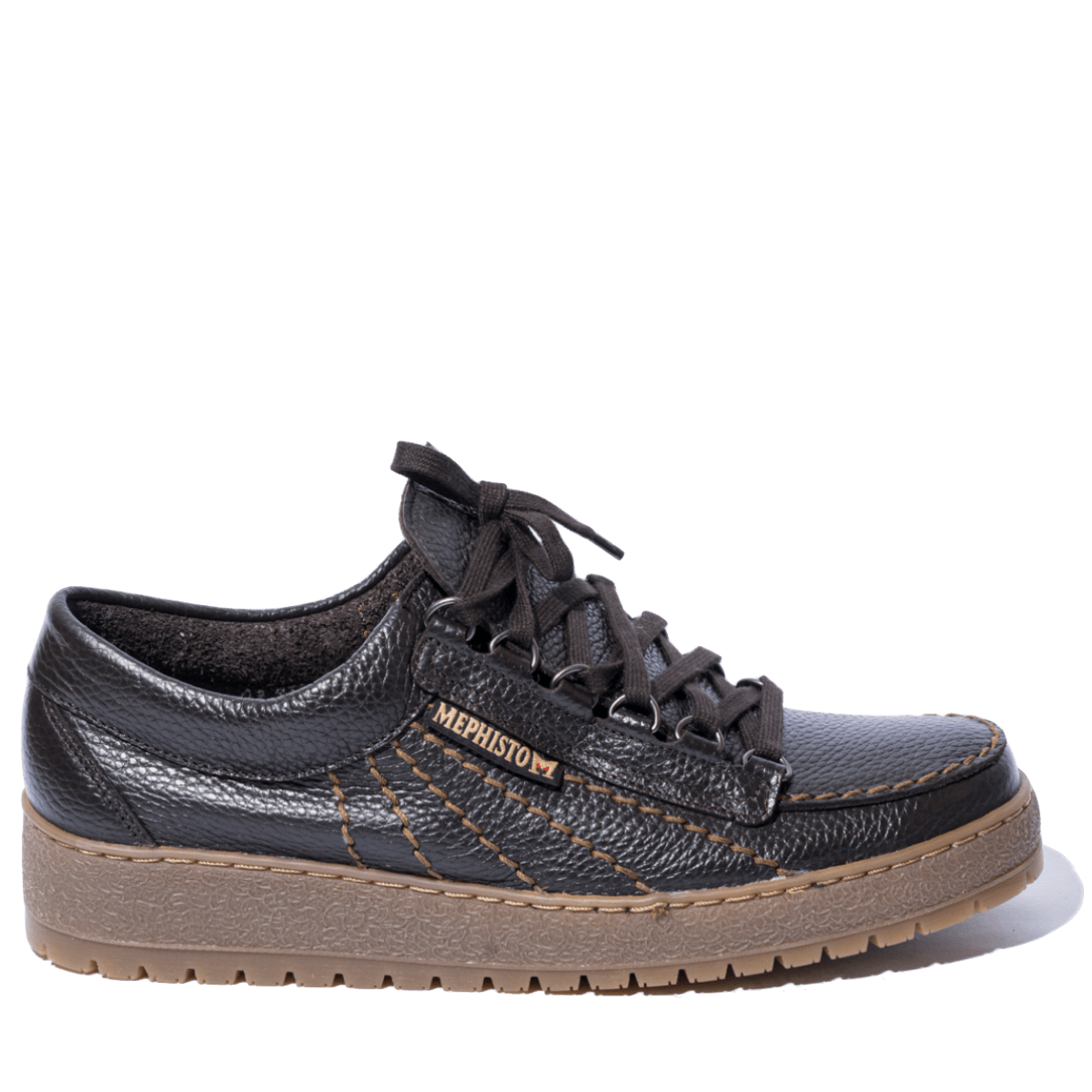 Allacciata Mephisto Rainbow Pelle Bottalata Dark Brown - Mephisto - Calzature Savorè