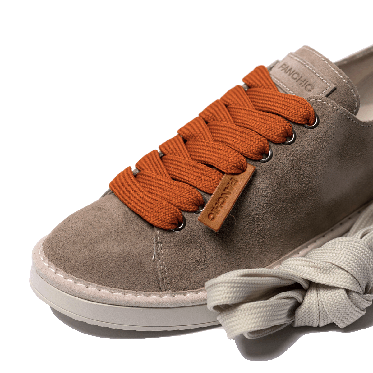 Allacciata Pànchic Sustainable Camoscio Taupe Burnt - Pànchic - Calzature Savorè