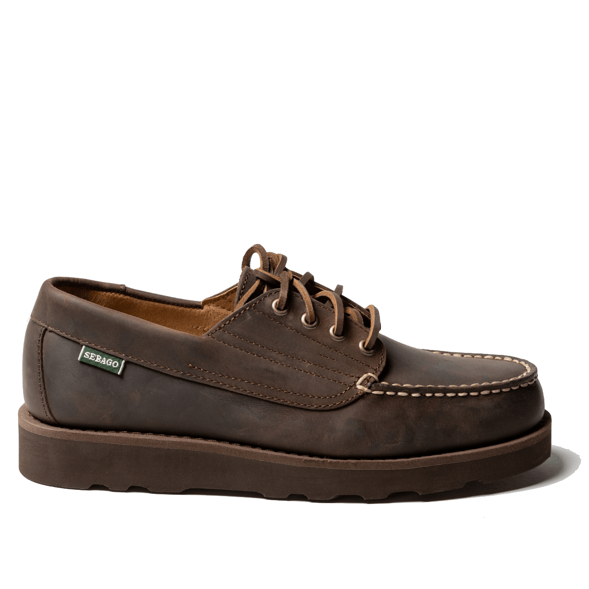 Allacciata Sebago Askoofield Crazy Horse Pelle Total Dark Brown - Sebago - Calzature Savorè