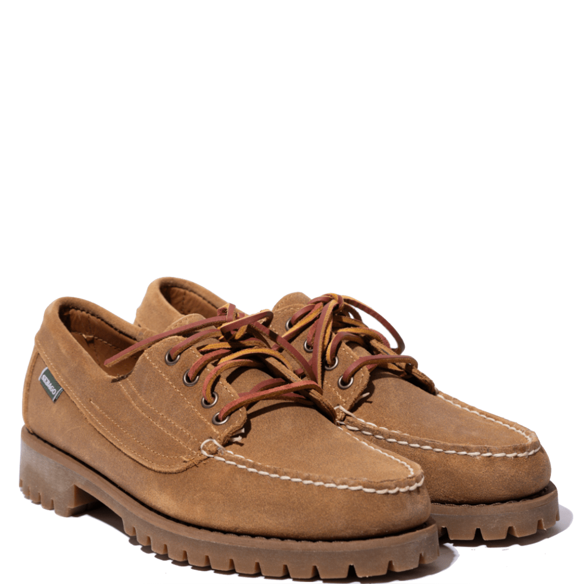 Allacciata Sebago Askook Lug Camoscio Waxed Beige Camel - Sebago - Calzature Savorè