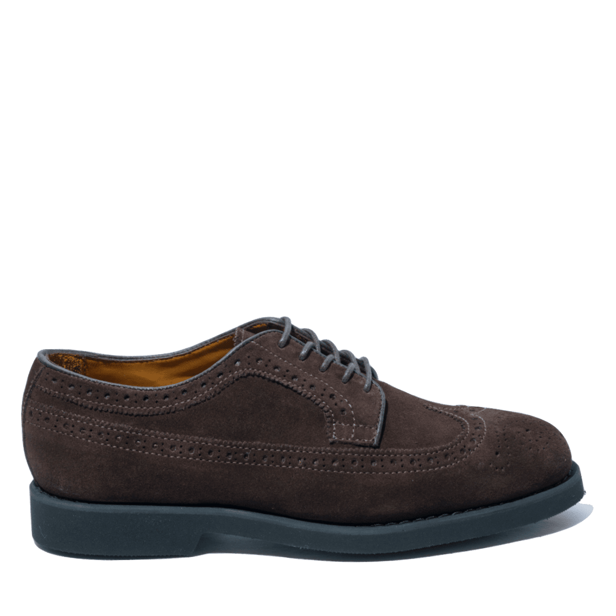 Allacciata Sebago Canton Coda Di Rondine Suede Dark Brown - Sebago - Calzature Savorè