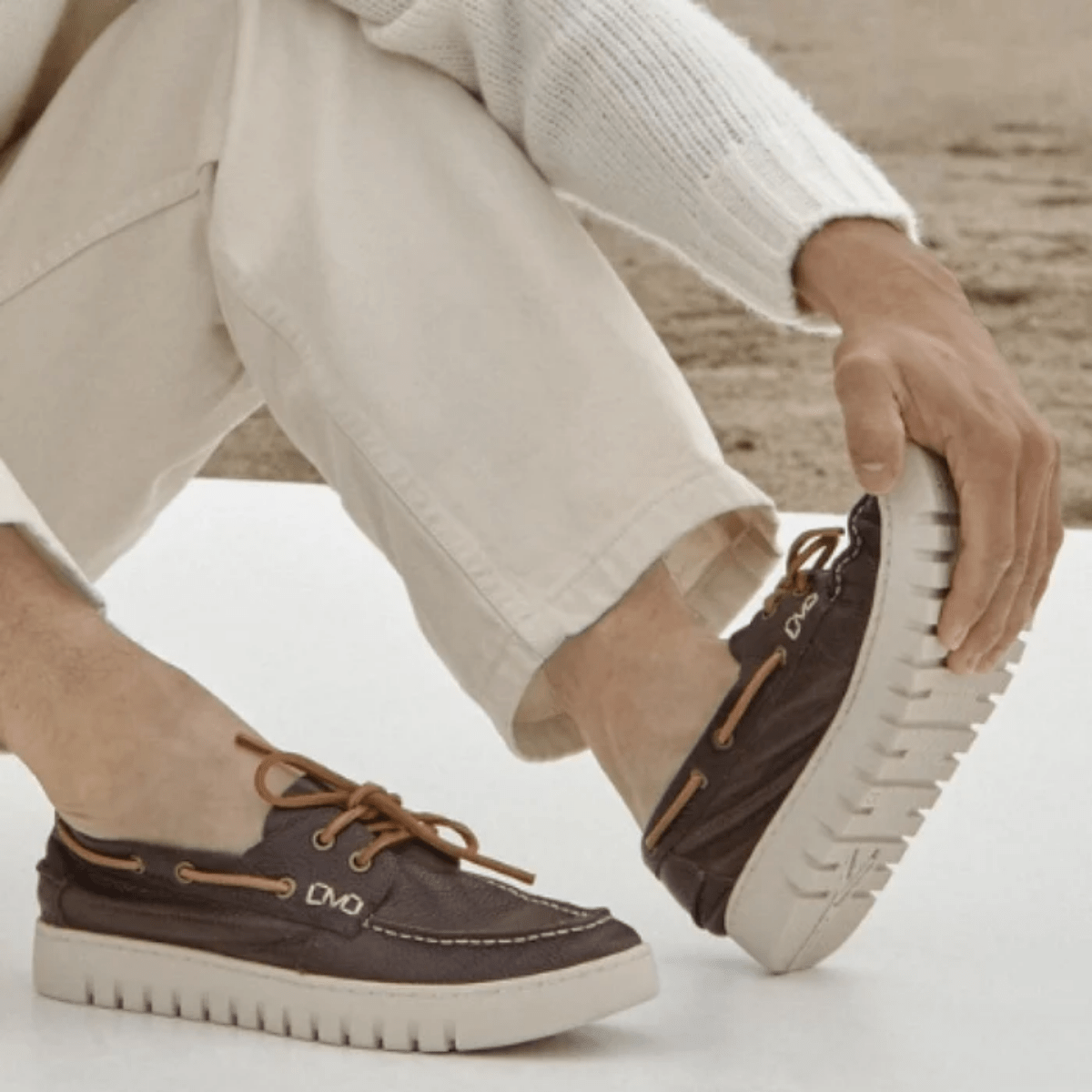 Allacciata Vela Vionic Uptown Boat Nabuck Sabbia - Vionic - Calzature Savorè
