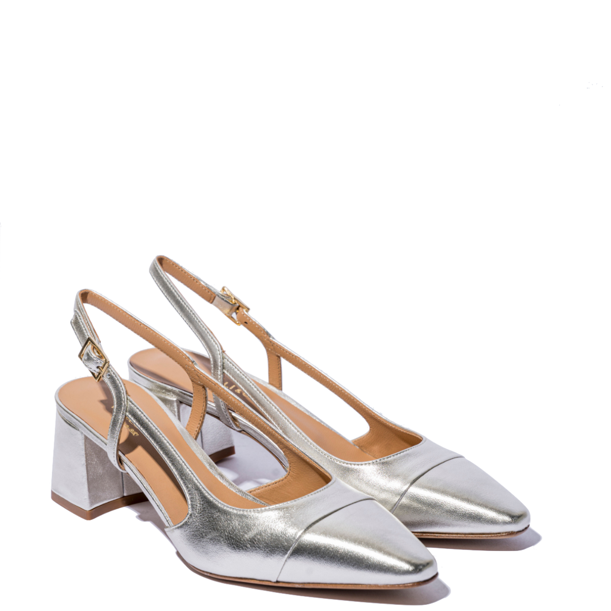 Slingback-Vitulli-&-Co.-Puntale-Pelle-Argento-1