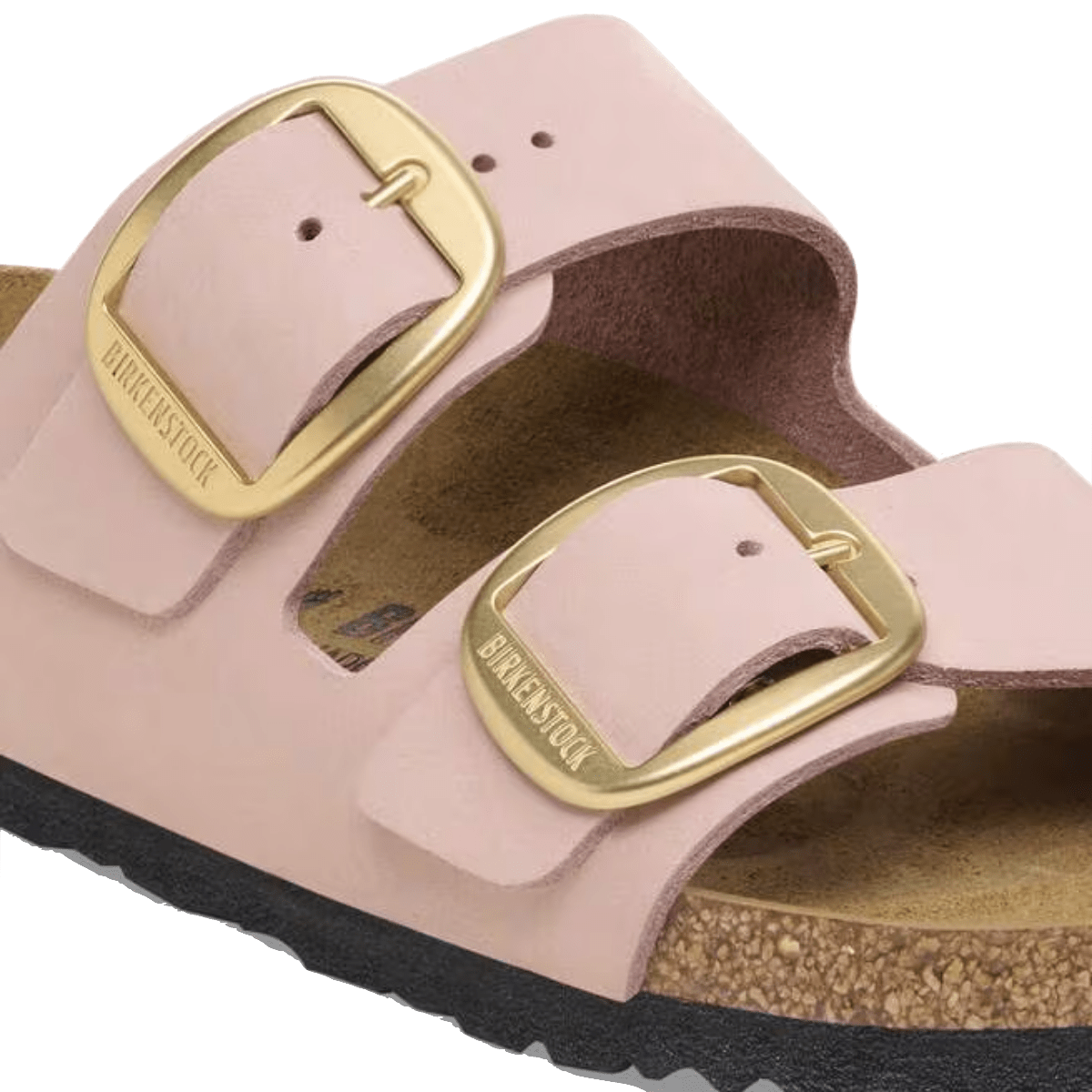 Ciabattina Birkenstock Arizona Big Buckle Nabuck Soft Pink - Birkenstock - Calzature Savorè
