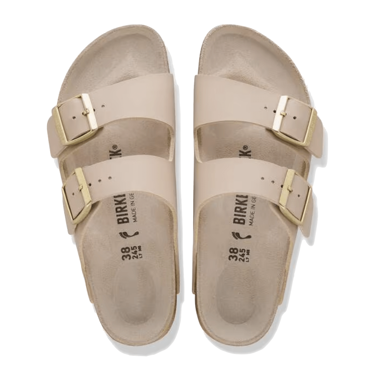 Ciabattina Birkenstock Arizona Birko-Flor Triples Sandcastle / Oyster - Birkenstock - Calzature Savorè
