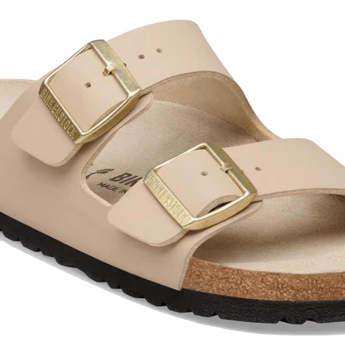 Ciabattina Birkenstock Arizona Birko-Flor Triples Sandcastle / Oyster - Birkenstock - Calzature Savorè