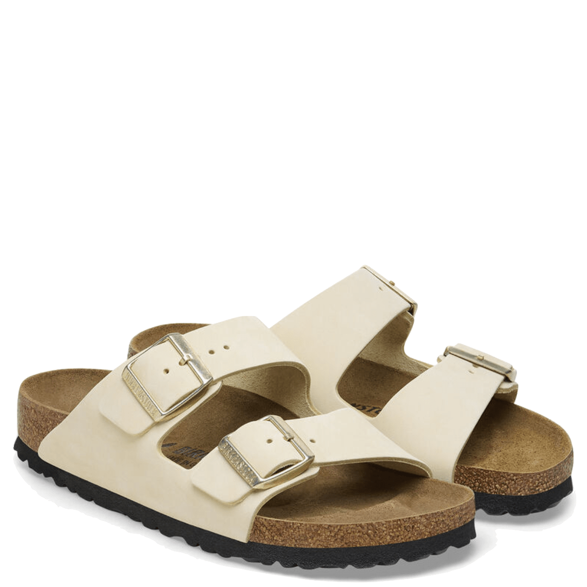 Ciabattina Birkenstock Arizona Nabuck Ecru - Birkenstock - Calzature Savorè